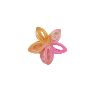Fermaglio per capelli a forma di fiore traforato da 8 cm per donna, accessori per capelli - Product Image 1