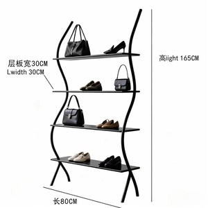 Expositor de Suelo Comercial para Tiendas de Ropa, Estante para Prendas, Zapatos y Bolsos, Estantería de Exhibición y Almacenamiento para Comercios - Product Image 4