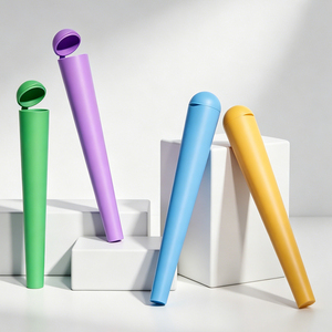 Vente en gros de tubes coniques en plastique à ouverture facile, taille <span class=keywords><strong>king</strong></span> <span class=keywords><strong>size</strong></span>, 118 mm, 120 mm, tubes d'emballage à ouverture facile - Product Image 1