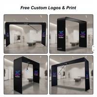 Photomaton instantané 360° en alliage d'aluminium pour 1 à 15 personnes, compatible avec plusieurs appareils (iPad, smartphones), USB/Bluetooth/Wi-Fi