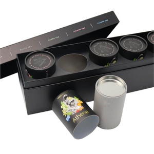 Caja Cuadrada de Cartón Biodegradable, Diseño Personalizado, Caja de Regalo de Lujo para Té Negro, Juego de Empaque para Té de Jazmín, Gran Venta - Product Image 3