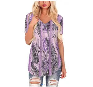 Print On Demand Pacific Island Pattern Design Woman Blouses Casual Shirts Ladies Custom Polynesian Tribal Plus Size Women's Tops