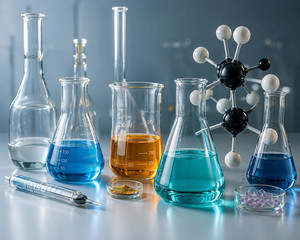 Ensemble de béchers de laboratoire en verre transparent avec marquages de mesure, capacité de 100 ml, verrerie de laboratoire pour expériences chimiques - Product Image 1