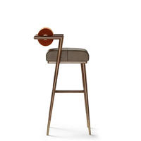 Chaise haute rembourrée moderne nordique de haute qualité en bois de frêne tabouret de bar de luxe chaises en bois pour chaise de salle à manger