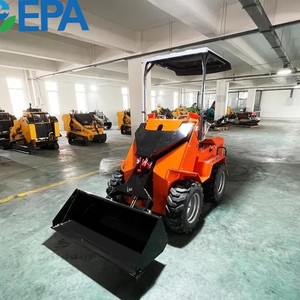 EPA Chinese Factory Diesel Mini Skid Steer Loader Multifunction <b>Stand</b> Behind Track Loader Skid Steer Mini Skid Steer Loader - Product Image 6
