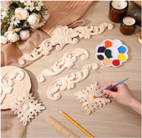 Appliques en bois sculpté personnalisées, best-sellers, pour canapés, lits, portes, armoires, placards – Design moderne et facile à poser