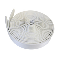 Tuyau d'incendie flexible en caoutchouc EPDM de 50 mm, résistant à 15 bars, avec raccord, équipement de lutte contre l'incendie, tube plat en caoutchouc durable