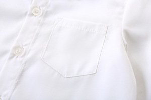 Ensemble de mariage 100 % coton pour tout-petit garçon, <span class=keywords><strong>chemise</strong></span> de gentleman avec nœud papillon et pantalon à bretelles pour garçons de 1 à 5 ans, motif uni - Product Image 3