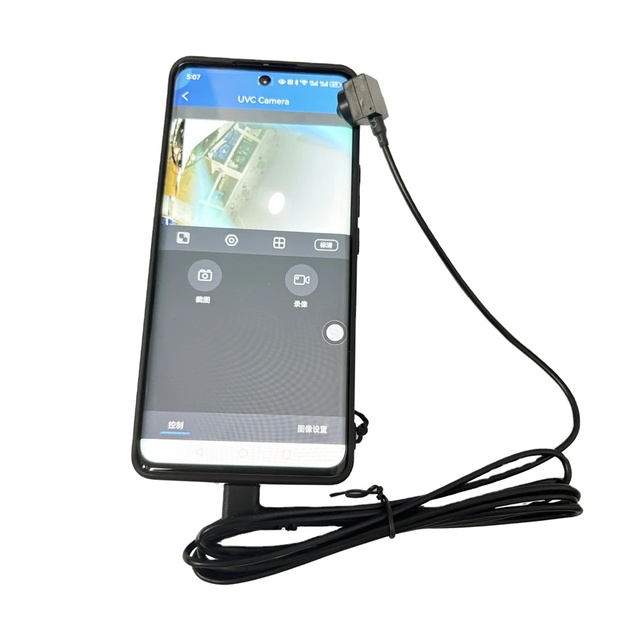 1080P Mini CMOS UVC OTG USB Camera with One-Way Audio for Android Smartphone Security CCTV Type-C External Full HD
