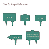 Signe d'orientation en HDPE laminé bicolore de 1cm d'épaisseur, vert et beige, gravé Next Tee Arrow Marker for Golf Course Park or Trail