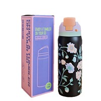 Bouteille d'eau isotherme Beeman 32oz en acier inoxydable, design sportif, sans BPA, compatible lave-vaisselle, avec poignée et couvercle 2-en-1 pour boire directement