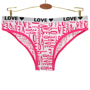 Nuovo Design Yun Meng Ni: Slip Sexy con Stampa LOVE, Morbido Cotone, Bikini per Ragazze - Product Image 1