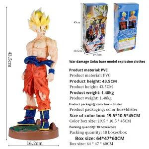 <span class=keywords><strong>Figurine</strong></span> de collection <span class=keywords><strong>Super</strong></span> <span class=keywords><strong>Saiyan</strong></span> KD en gros, modèle de <span class=keywords><strong>figurine</strong></span> d'action Son <span class=keywords><strong>Goku</strong></span> avec base en PVC et effets de combat, première édition - Product Image 4