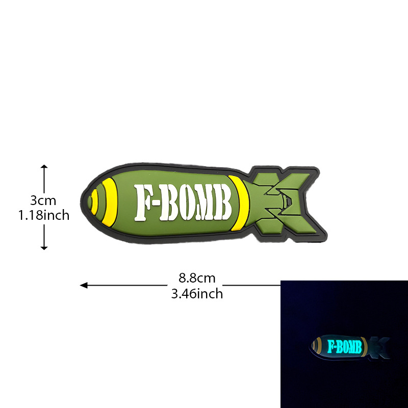 BOMB (ระเบิดพื้นหลังสีเขียวไฟกลางคืนสีขาว)