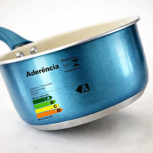 High Quality Ceramic Coated Pot <b>Pan</b> Silicone Glass Lids Soft Touch Handle Non Stick 12 Piece Aluminium Cookware Set - Product Image 3