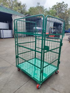 <span class=keywords><strong>Chariot</strong></span> logistique pliable en acier renforcé à 3 niveaux, robuste, <span class=keywords><strong>avec</strong></span> étagères antidérapantes et résistantes à la charge - Product Image 4
