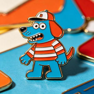 Épinglette en métal émaillé rigide pour chien, thème <span class=keywords><strong>vacances</strong></span> d'été créatives, ou badge en alliage émaillé souple personnalisé pour chemise hawaïenne, idéal comme cadeau d'anniversaire - Product Image 2