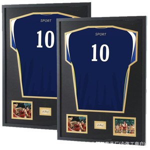Wooden Sports Jersey <b>Frame</b> 16x20 Inch Wall <b>Mounted</b> Durable Rectangular Horizontal Display Case For Signed T-Shirt Collection - Product Image 5