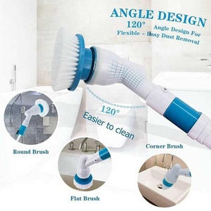 Ensemble de 3 têtes de brosse de nettoyage électrique remplaçables, pour carrelage, salle de bain, cuisine, utilisations multiples, <span class=keywords><strong>turbo</strong></span> - Product Image 6