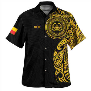 Camisas hawaianas DE LAS Islas Marquesas de verano para hombres, polinesio escudo de armas, tatuaje <span class=keywords><strong>Tribal</strong></span>, camisa informal de gran tamaño, venta directa de POD - Product Image 4