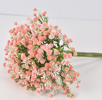 Fleurs artificielles de gypsophile, fausses fleurs, faites à la main, pour mariée, 7 pièces, Saint-Valentin, Thanksgiving, longue durée