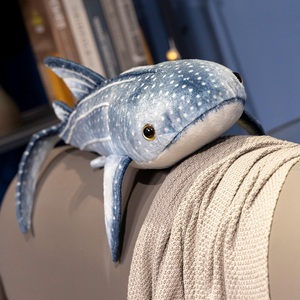 Animal en peluche-Compagnon réconfortant-Animal en peluche ultra doux Animaux de la mer-<span class=keywords><strong>Requin</strong></span> <span class=keywords><strong>baleine</strong></span> réaliste de 60cm - Product Image 5