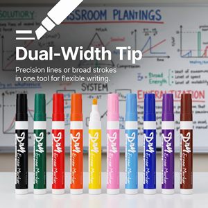 Marcadores de Pizarra Blanca de Secado Rápido con Logotipo Personalizado, Color de Punta Personalizado, Nuevo Diseño, Marcadores de Colores Brillantes - Product Image 3