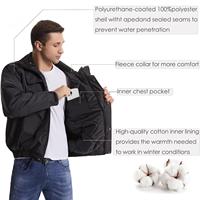 Veste de travail de sécurité pour hommes européens, bleue, doublée, avec logo personnalisé, classe 3 ANSI, réfléchissante, pour l'hiver, pantalon de travail pour équipe