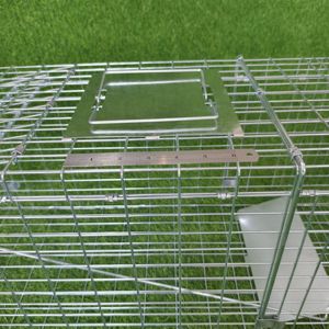 <span class=keywords><strong>Cage</strong></span> de piège pour animaux sauvages vivants galvanisée professionnelle pliable réutilisable Offre Spéciale de haute qualité - Product Image 5