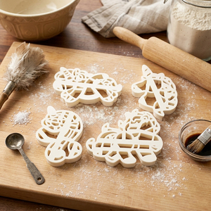 Ensemble de moules à tampon licorne en plastique pour <span class=keywords><strong>biscuits</strong></span>, pâte à sucre et pâte à modeler, outil de gaufrage - Product Image 3