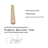 Profil d'angle intérieur moderne et classique en composite de fibres de bambou, étanche, E0 sans formaldéhyde, ignifuge, pour hall d'hôtel