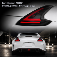 Feux arrière LED transparents clairs à clignotants séquentiels, étanches IP67, Nafu Auto pour Nissan 370Z Coupé Roadster Voiture de sport