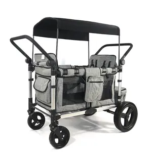 Einfach zu falter leichter Babyscooter mit doppeltem Reisewagen für Kinder Aluminiumrahmen mit Sonnenschutz