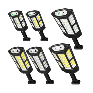 Lampe solaire LED extérieure pour l'éclairage des cours et des jardins, étanche avec capteur, indice de protection IP65, pour les cours et routes rurales - Product Image 5