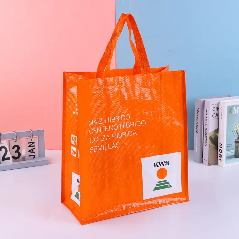 Lamine özel pp dokuma ucuz fiyat bakkal promosyon alışveriş çantası yeniden kullanılabilir çanta