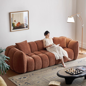 Juego de Sofá<span class=keywords><strong>s</strong></span> de Terciopelo Blanco de Lujo Moderno, Sofá de Sala de Estar Comprimido al Vacío con Relleno de Esponja, Muebles para el Hogar y Comerciales - Product Image 4