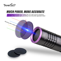 Lampe torche UV étanche Tank007 K9A5 365nm pour inspection forensique, polymérisation UV longue portée et détection de fluorescence