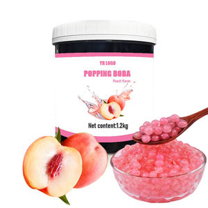 Vente en gros de perles de tapioca au goût de miel pour bubble tea, perles de tapioca éclatantes, sirop de sucre, certifié halal, fournisseur de jus de fruits - Product Image 1