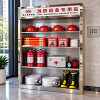 Armoire d'équipement incendie en acier inoxydable, armoire de stockage d'urgence pour matériel de lutte contre l'incendie, fabricant sur mesure