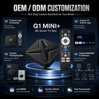 Nouvelle Box TV H313 Q1 MINI+ 2026 avec commande vocale intelligente, Android 14, 4K, RK3518 Quad Core, WiFi 6, BT5.4 pour OTT