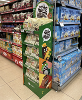 Support de présentation de collations personnalisé Ray, présentoirs pliables pour bonbons, présentoirs pour supermarchés, présentoirs pour barres chocolatées