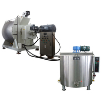 Ligne de production de chocolat en acier inoxydable 304, de la fève de cacao à la barre de chocolat, machine à fondre, à concher, à tempérer et à déposer le chocolat, fournie par l'usine