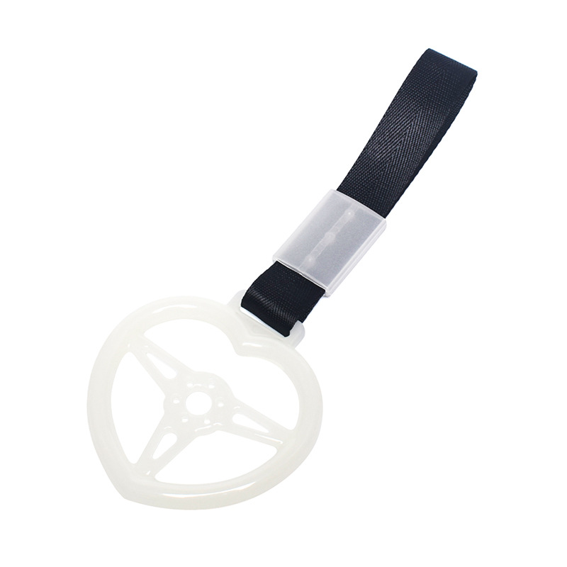 Diseño de volante con forma de corazón