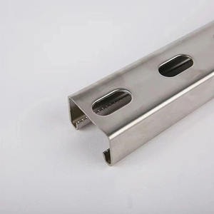 P1100 Unistrut 1 5/8x1 5/8 12 Ga 10ft 20ft Canal de Unistrut Ranurado con Ranuras - Product Image 2