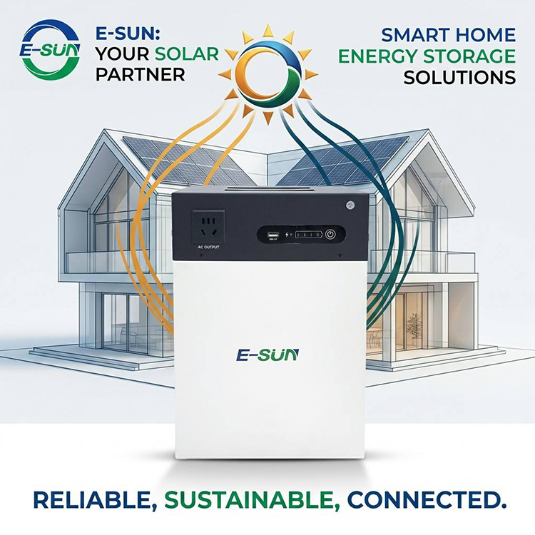E-SUN 1kwh 2kwh Mini Solar ESS Smart BMS 500w 1Kw Pure Sine Wave 220V 60HZ All in One Hybrid Inverter with Battery Philippines · image 5