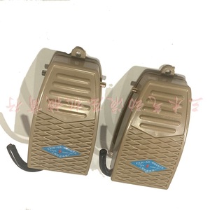 Interrupteur à pédale Ekw-5a-b, boîtier en aluminium, contact argenté, à réinitialisation automatique, avec fil court - Product Image 1