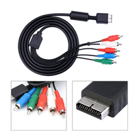 Câble audio-vidéo HDTV AV de 1,8 m/6 pieds, câble AV A/V, cordon pour adaptateur de jeu PS2 PS3 Slim