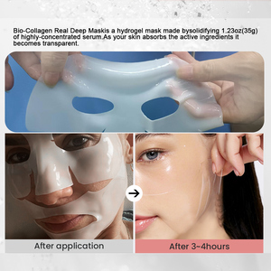 Özel etiket gerçek derin temiz gözenek bio kollajen yüz maskesi kore yüz sayfası maskeleri güzellik cilt bakım ürünleri - Product Image 3