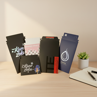 Bolsas de Correo Personalizadas de Diseño de Lujo, Ecológicas, de Papel Kraft Reciclado, Autoadhesivas, para Envolver Regalos de Cumpleaños, Tarjetas de Felicitación