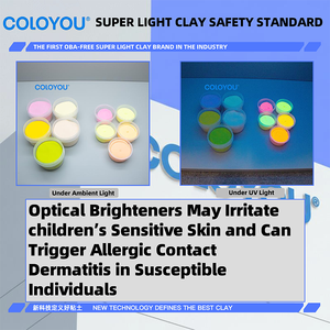 Ensemble d'argile à séchage à l'air super légère COLOYOU, 24 couleurs, argile à <span class=keywords><strong>modeler</strong></span> douce et non toxique pour les enfants, pour la <span class=keywords><strong>maternelle</strong></span>, l'artisanat en classe, le jeu sensoriel - Product Image 4